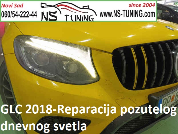mercedes glc servis zut led far reparacija pozutelo dnevno svetlo linija novi sad ns tuning